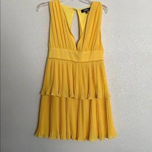 YELLOW COCKTAIL DRESS